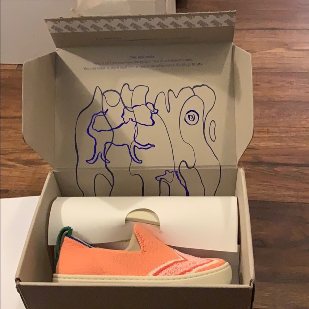Rothy’s KIDS Size 11 Melon Terry Bolt